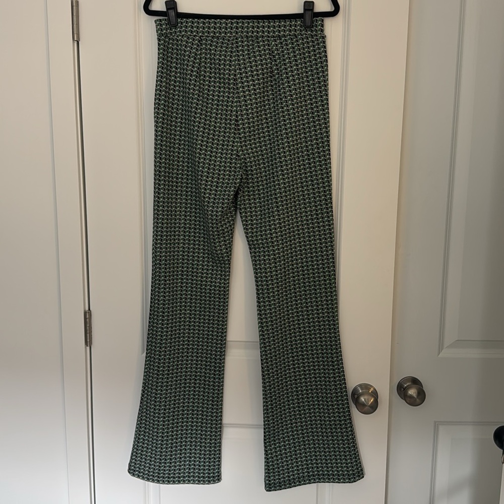 Retro Patterned Stretch Trousers - Picture 4 of 4